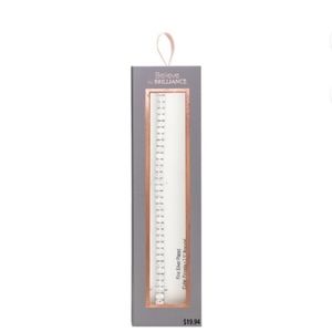 BELIEVE BY BRILLANCE CZ ROUND TENNIS BRACELET 7.5 "